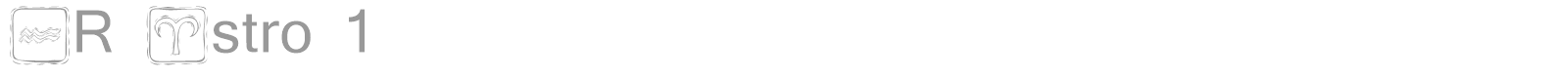 KR Astro font preview